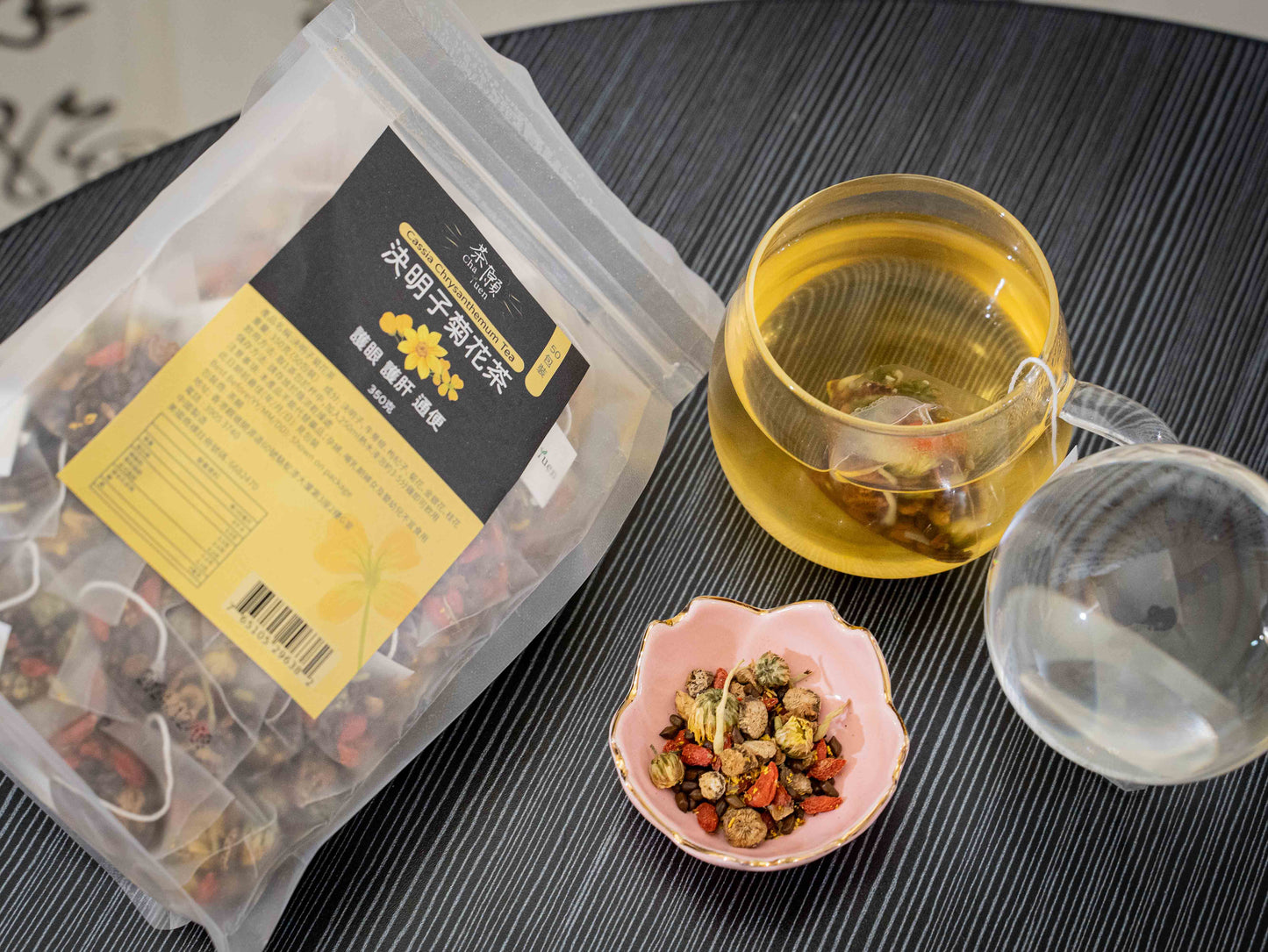 Cha Yuen – 50pcs Cassia Chrysanthemum Tea Eyes-Caring Herbal Tea Bags Protect eyes & liver and Help defecation smooth
