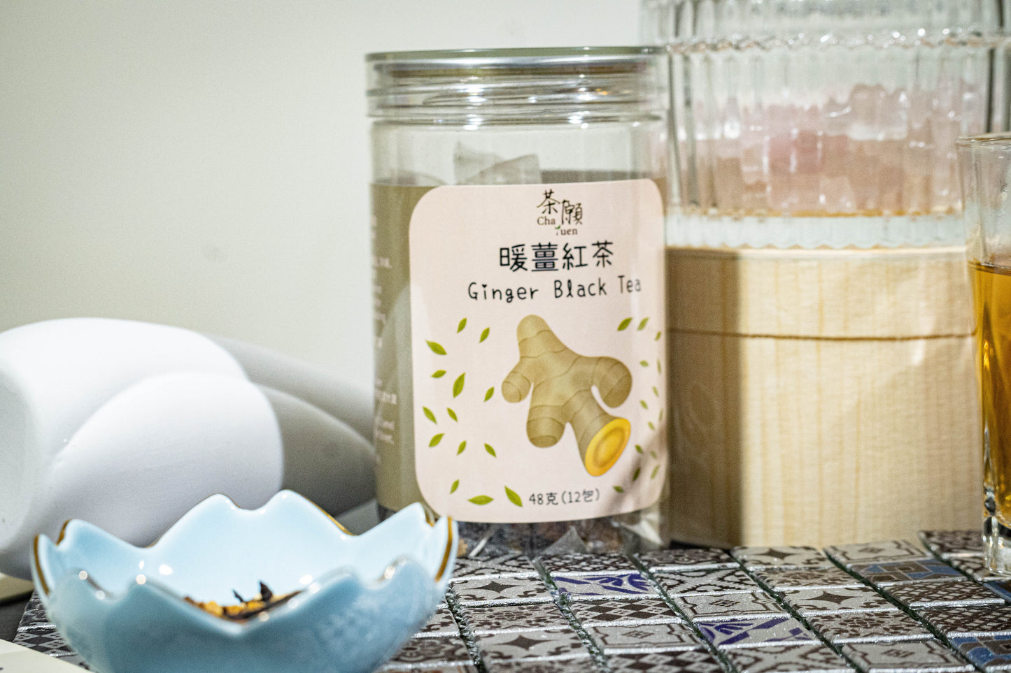 Cha Yuen – 12pcs Ginger Black Tea alleviate discomfort associated with menstruation by providing warmth