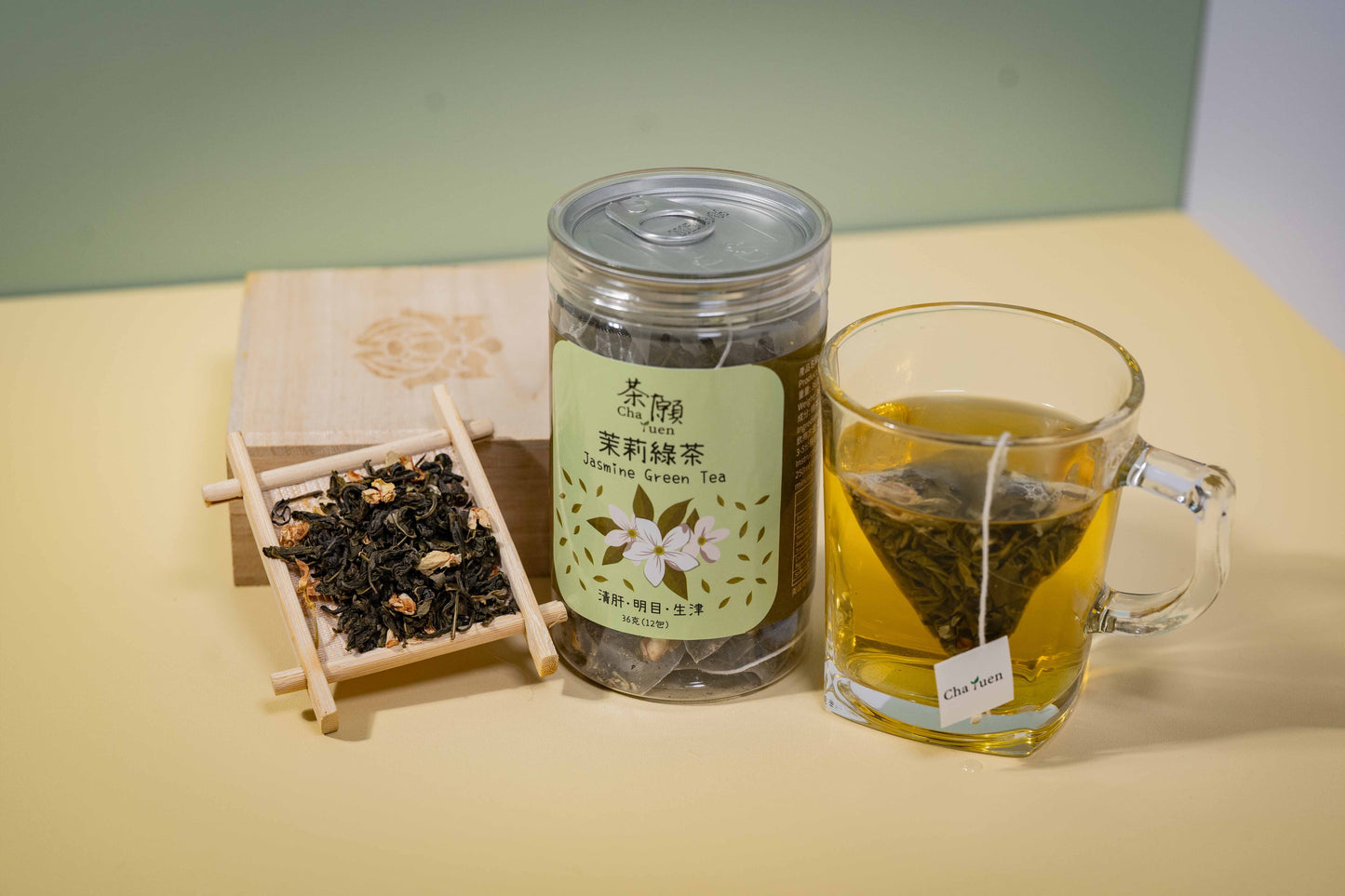 Cha Yuen – 12pcs Jasmine Green Tea invigorating and vision-enhancing herbal tea