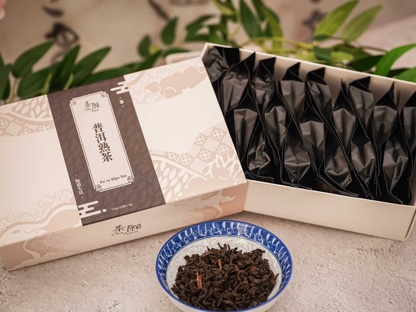 Cha Yuen – 25pcs Pu’er Ripe Tea Chinese Traditional Pu’er Tea