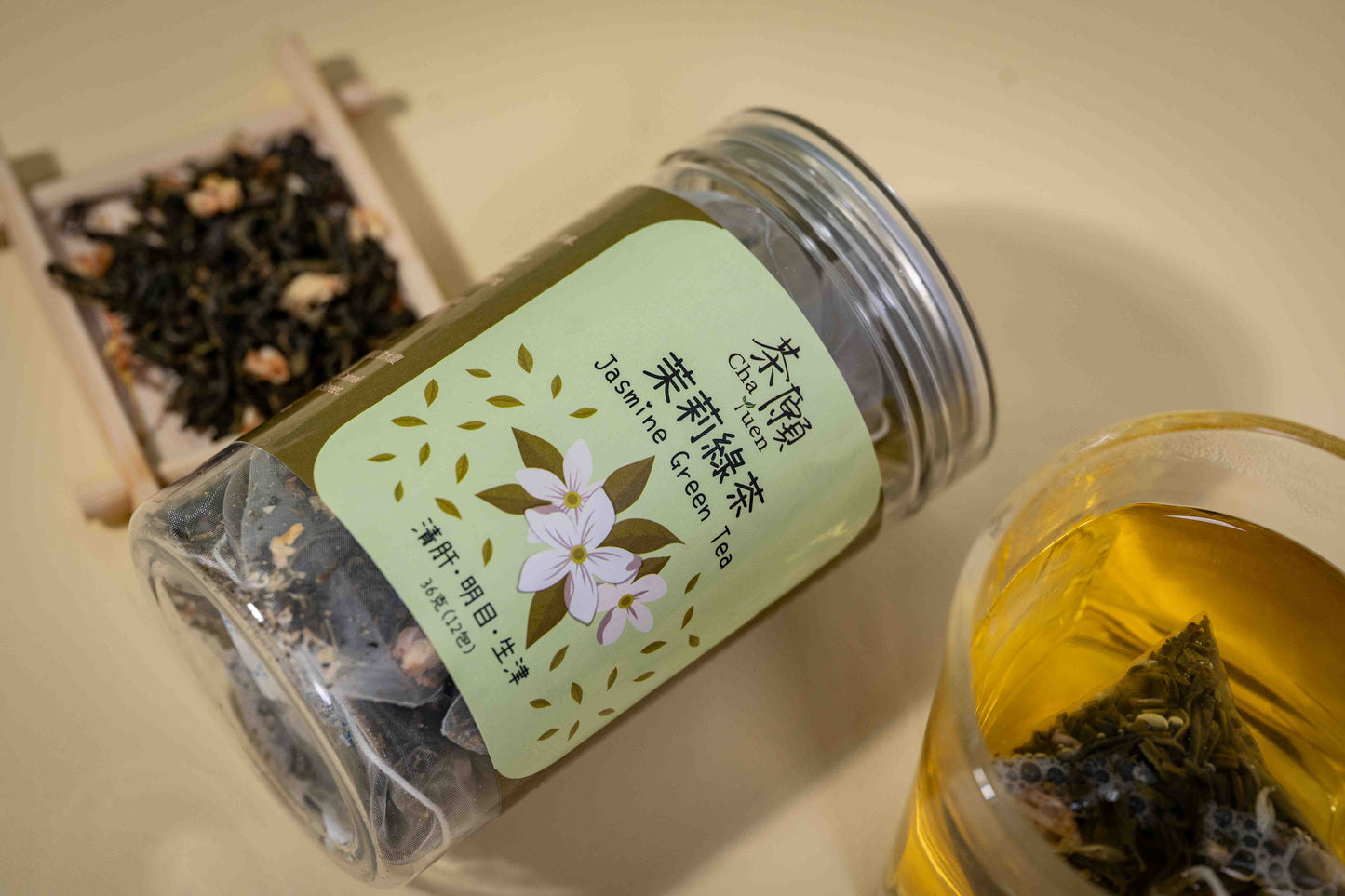 Cha Yuen – 12pcs Jasmine Green Tea invigorating and vision-enhancing herbal tea